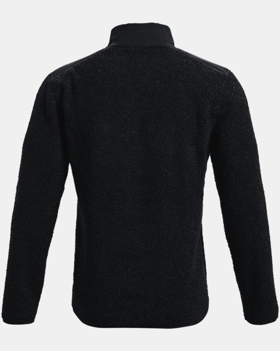 Men's UA SweaterFleece Pile Pullover, Black, pdpMainDesktop image number 5